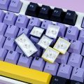[Keycap only】Gmk Taro Keycap hoa oải hương tím Key Cap 129 Phím Cherry Hồ Sơ PBT Năm Mặt Thăng Hoa Keycaps Cho công tắc Cherry MX Trò Chơi Bàn Phím Cơ Keychron/Rk61/Gk61/Anne Pro 2. 