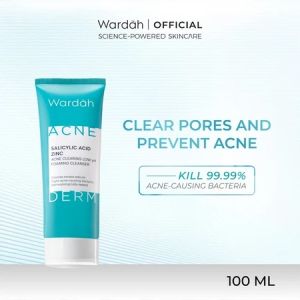 WARDAH Acnederm Facial Wash Pure Foaming Cleanser 50 ml & 100 ml || Pembersih Wajah Wardah Acnederm Original BPOM