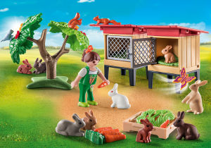 Playmobil 71252 Farm Rabbit Hutch ฟาร์ม บ้านกระต่าย