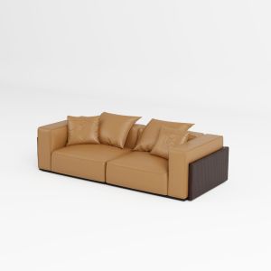 Cozylant Carson Full Leather Sofa / 2 Seater /3 Seater Sofa for Living Room / White Grey Brown / Leather Sofa Singapore / Nordic