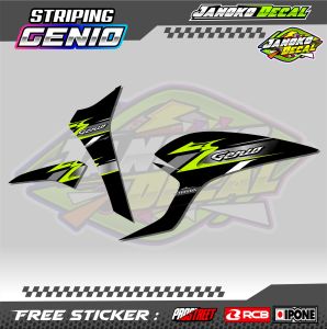 STRIPING VARIASI HONDA GENIO / STICKER LIST VARIASI MOTOR HONDA GENIO
