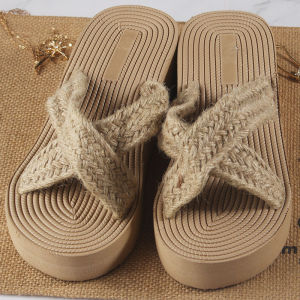 Free Shipping New Summer Collection: Eva-Style Woven Sandals With Crisscross Straps Featuring A One-Strap Design Perfect For Beach Wear Casual Outings And As Comfortable Outdoor Sandals For Women