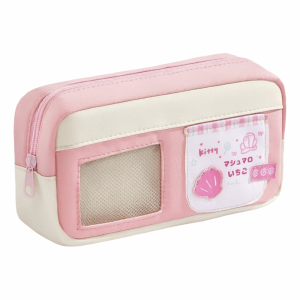 UNDATA với cửa sổ ảnh rõ nét Hộp đựng bút chì Màu Pastel ngọt ngào Dung lượng lớn Túi đựng bút chì Bền bỉ Túi đựng văn phòng phẩm Quà tặng