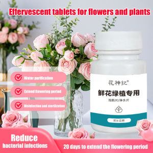 Flower Disinfection Tablet/Plant Effervescent Tablet For Garden Flower Hobbyist/Maintains Freshness/Green Safe Floral Disinfectant/Universal Use