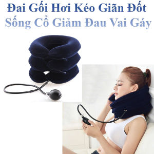 Đai Gối Hơi Kéo Giãn Đốt Sống Cổ Trị Liệu Hỗ Trợ Giảm Đau Vai Cổ Gáy
