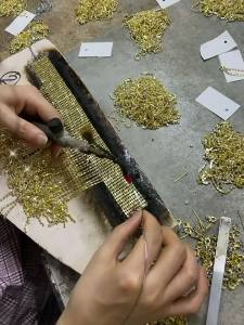 V Shape ชุดเครื่องประดับเจ้าสาวสี่ชิ้น สร้อยคอเพชร ต่างหู สร้อยข้อมือ แหวน อุปกรณ์เสริมชุดราตรี