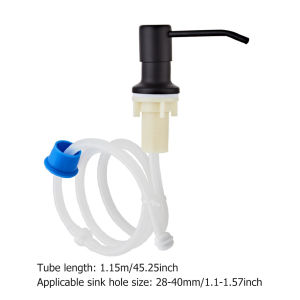 Stainless Steel Kitchen Sink Soap Dispenser Pump with 1.2m Extension Tube Kit