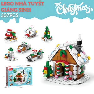 Đồ chơi Xếp Hình - Lắp ráp Bộ Sưu tập Ngày Giáng Sinh - Mô hình Tuần lộc Ông giá Noel Bánh Giáng Sinh 6 trong 1 gồm 300 chi tiết
