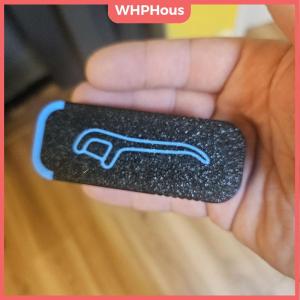 WHPHous Portable Dental Floss Box With Keychain Toothpick Floss Organizer Mini Sliding Storage Box For Small Items Home Office Travel