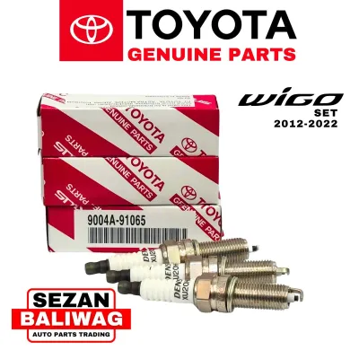 ORIGINAL TOYOTA SPARK PLUG XU20HR9 3PCS WIGO 2012-2020 9004A-91065 GENUINE