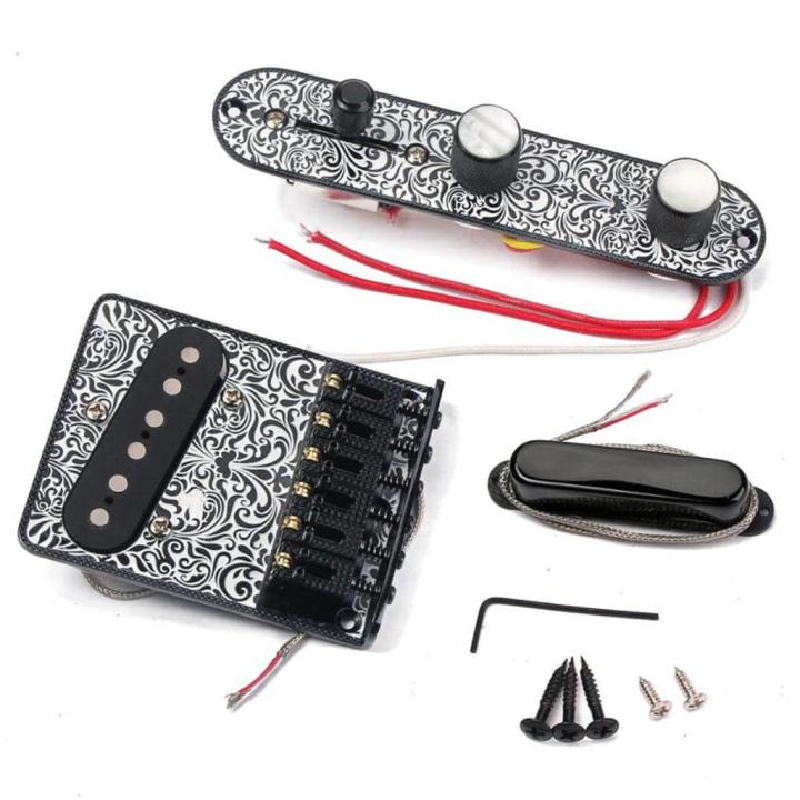 String Control Board Professional 6 String Saddle Bridge Board for Tl Electric Guitar, 3 Way ...