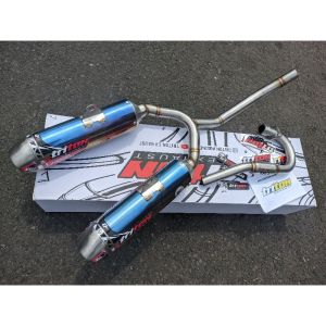 Knalpot Racing Dobel Muffler CRF 150 L KLX 150 WR155 Triton Exhaust Original Garansi Seumur Hidup