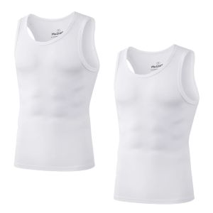 2Pcs/Pack Mens Tank Top Sleeveless Gym T-Shirt Man Vest Solid Color Compression Undershirts Men Tops High-Quality Bamboo Fiber2026