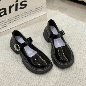 Free Shipping WomenS Loafers WomenS Shoes Spring/Autumn Collection Shallow-Toe Small Leather Shoes Thick-Soled Preppy Style Casual Shoes WomenS Shoes
