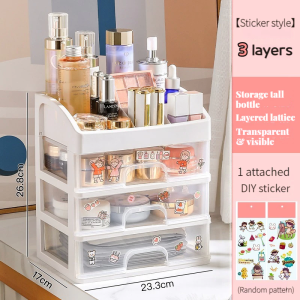 Elegant Multi-Compartment Jewellery Organizer Box with Transparent Drawers