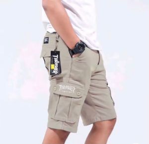 Celana Cargo Pendek Pria Disto Katun RIB Tebal Laki laki Kargo dewasa