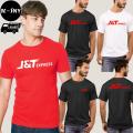 J&T EXPRESS เสื้อยืด เจแอนด์ที เอ็กเพรส ผ้าดี cotton100 สกรีน Flex PU ถูกที่สุด งานดี คุ้มค่าแน่นอน ผ้าฝ้าย ผ้าสำลี. 