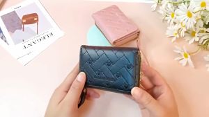 New Design Cute heart Fashion PU Leather Short Wallets coin purse card holder for girls zipper only