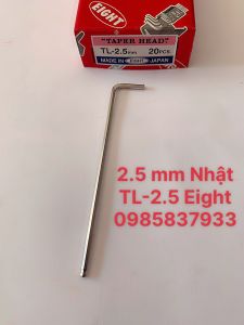 [Freeship +quà tặng 19k] Tay vặn lục giác chữ L 2.5 mm đầu bi TL-2.5 Eight Nhật tại Máy NTT tháo lắp ốc chìm dài hạn an toàn hiệu quả