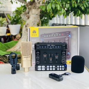 Soundcard Thu Âm livestream Phiên Bản mới X0X kX2 48V - Kèm dây canon đầu nhỏ  – Soundcard DSP Chuẩn Studio Ghi Âm & Phát Live Cực Nét  Bảo Hành 12 Tháng