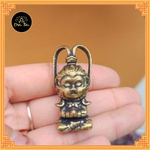 Tượng tôn ngộ không tề thiên đại thánh mini bày trang trí bàn trà bàn làm việc phụ kiện trang trí bể cá tép cảnh