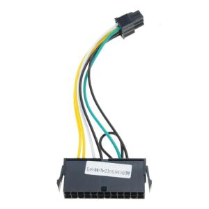 สายเคเบิล24พินเป็น6พินอะแดปเตอร์แปลงไฟสำหรับสายเคเบิลสำหรับเปลี่ยนตัวแปลงพลังงานแผงวงจรคอมพิวเตอร์3650 3040 7040