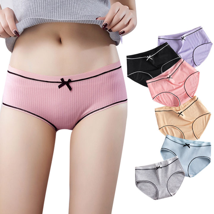 6 Colors Panties Women Girls CottonLace Sexy Lingerie Ladies