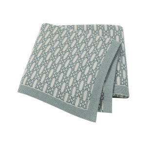 Baby Blanket Knitted Cotton Toddler Infant Girls Bedding Swaddle Wrapper Letter Newborn Boys Stroller Bed Sleeping Cover