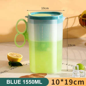 2200ml Pitcher Large Capacity Juice Container Pitcher with Fiberglass Plastic Water Jug