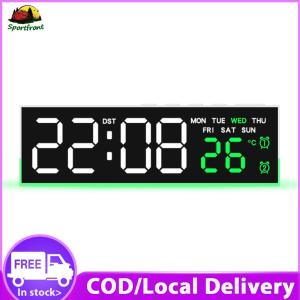 【Free Shipping】 Modern LED Alarm Clock with USB Charging and Large Screen for Home Office Living Room Decor Digital Desk Clock