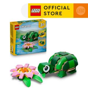 LEGO Creator 3 in 1 31377 Turtle with a Water Lily Flower (124 Pieces)
