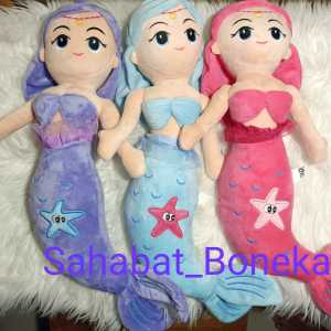 Boneka Putri Duyung jumbo Import mermaid lucu imut anak terbaru ukuran 90 cm murah