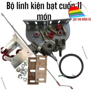 Combo phụ kiện bạt cuốn/bạt thả xoay tay 11 món dành cho bạt ngang trên 5m