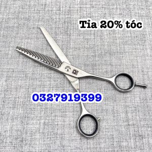 Kéo tỉa tóc P cao cấp 6.0in tỉa 20% tóc thép nhật S440C độ cứng 62HRc lưỡi sắc bén thiết kế tay cầm thuận tiện