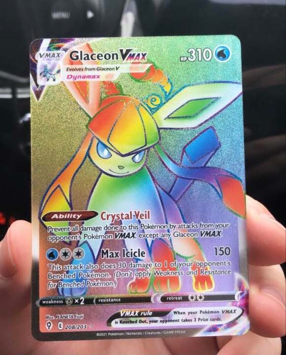 Glaceon VMAX 208/203 Rainbow Secret Rare Evolving Skies | Lazada Singapore Glaceon VMAX 208/203 Rainbow Secret Rare Evolving Skies | Lazada Singapore