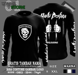 KAOS POLISI POLSUSPAS HANTU PENJARA - MENGGUNAKAN BAHAN COTTON 24S TEBAL - MATERIAL SABLON DIGITAL TRANSFER FILM SUPPORT 2K WARNA - GRATIS TAMBAH NAMA