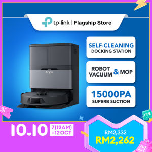 【HOT】TP-Link Tapo RV50 Pro Omni 15000Pa DeepEdge Adaptive Robot Vaccum Cleaner & Mop | RV30 Max Plus 5300Pa