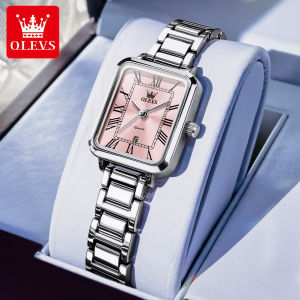 OLEVS Watches For Women Sale Original Waterproof Stainless Steel Strap Korean Luxury Calendar Quartz Casual Fashion Watches