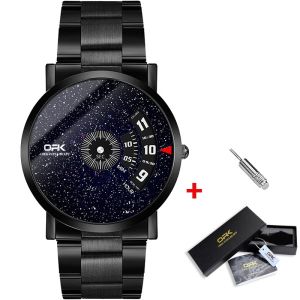 OPK Jam Tangan Pria Anti Air Dewasa 2024 Terbaru Original Asli Cowok Stainless Steel Cool Style Fashion Kasual Quartz Watch