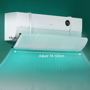 Air Conditioner Windshield Adjustable Prevent Direct Wind Air Baffle Block Foldable Aircon Deflector Wall-Mounted Universal Wind Shield Widened Gree/Midea Alat Pesongan Udara空调挡风板