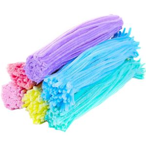 100Pcs Bundle Colorful Chenille Dawai Bulu Twist Stick Arts DIY Handicraft for Kids Adults Chirdren Best Gift 扭扭棒