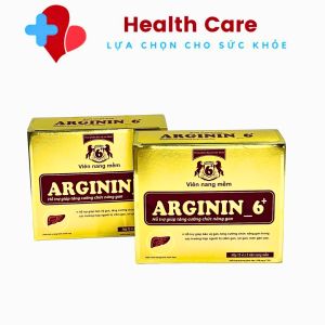 Viên nang mềm Arginin 6+ hỗ trợ tăng cường chức năng gan hộp 60 viên