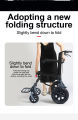 Lightweight and foldable wheelchair for the elderly to travel, ultra-light, multi-functional wheelchair for the elderly, special transportation and can be used on airplanes. 