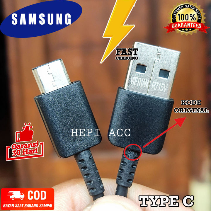 KABEL DATA SAMSUNG ORIGINAL ASLI 100% TYPE C A51/A52/A53/A31/A32