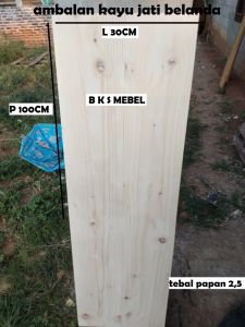 TERMURAH AMBALAN RAK BUKU AMBALAN KAYU JATI BLANDA SIAP PAKAI PANJANG 100CM LEBAR 30CM TEBAL 25CM