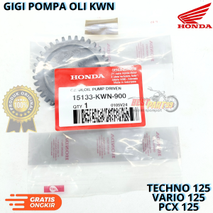 Gigi pompa oli hnoda TECHNO 125VARIO 125PCX 125KWN berkualitas original asli ori dan presisi