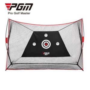 PGM 3m by 2.1m portable golf practice net for golf driver iron chipping swing training in indoor outdoor LXW023