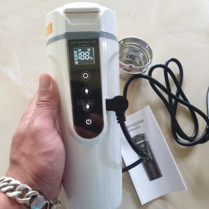 (GIÁ RẺ) Ấm cốc nấu nước sôi cho ô tô 500ml 12v-24v cảm ứng có chỉnh nhiệt độ loại tốt cho khách víp