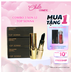 Combo 3 Son Lì Lâu Trôi + Tặng Son Bóng Dưỡng Ẩm Top Sonna – Quà Noel Cho Nàng Gói Quà Miễn Phí