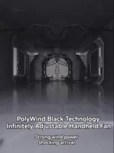 Handheld Fan With Power Display Portable Air Calculating Fan Personal Highspeed Fan Rechargeable Mute Handheld Fan